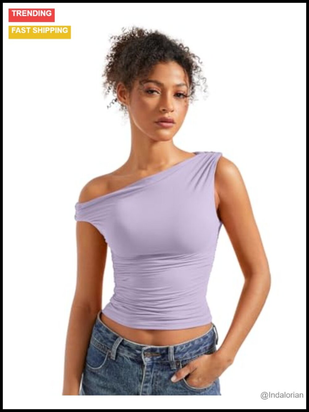 Off Shoulder Fitted Sleeveless Crop Top Y2K Going Out Shirt